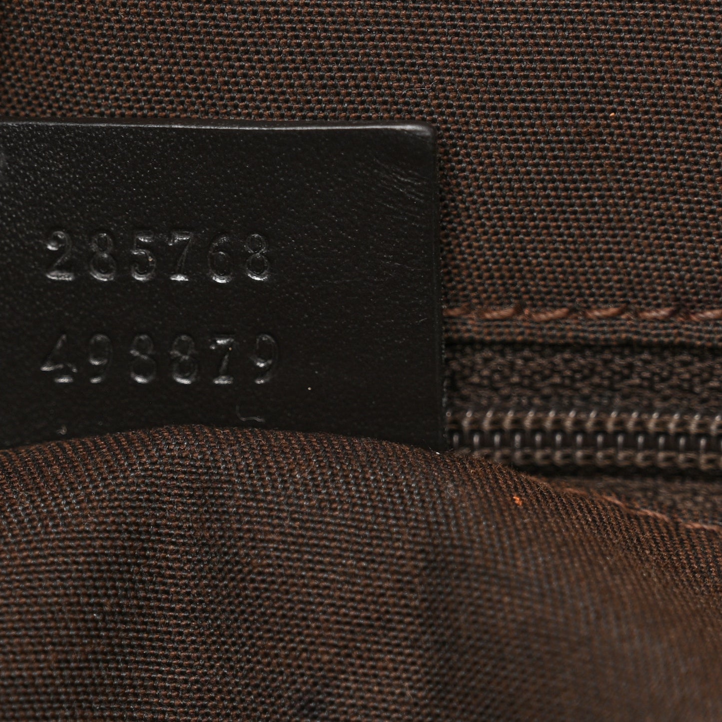 Monogram Denim Large Tote Brown