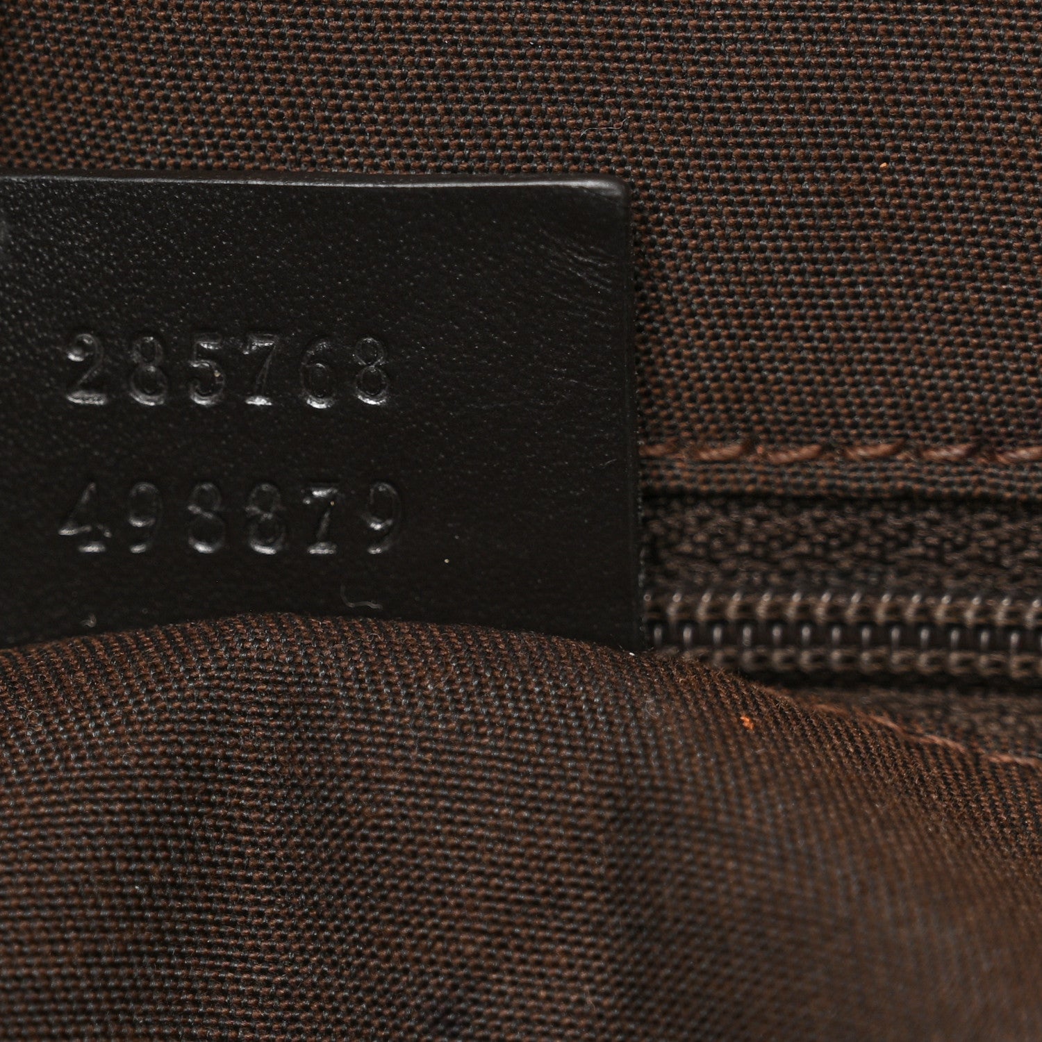 Gucci Monogram Denim Large Tote Brown 7 of 14