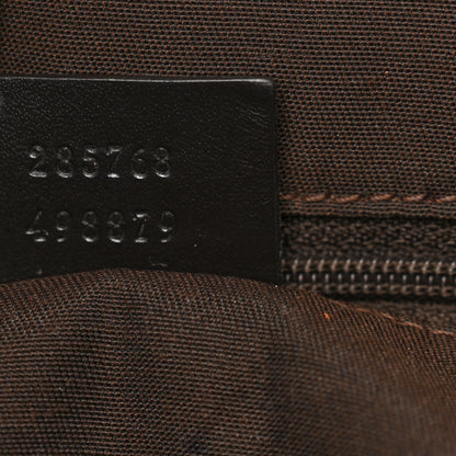 Gucci Monogram Denim Large Tote Brown 7 of 14