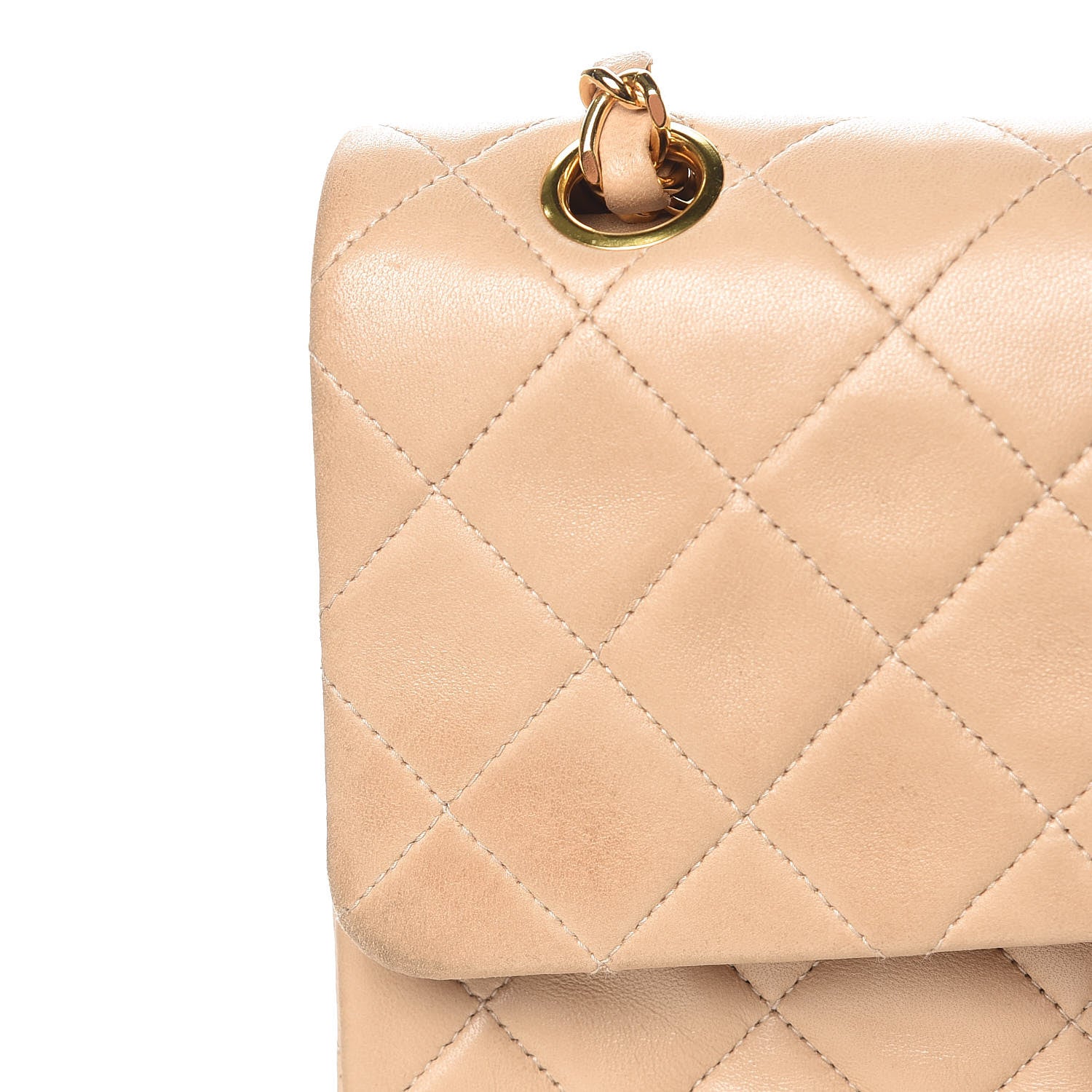 Chanel Lambskin Quilted Small Double Flap Beige 9 of 16