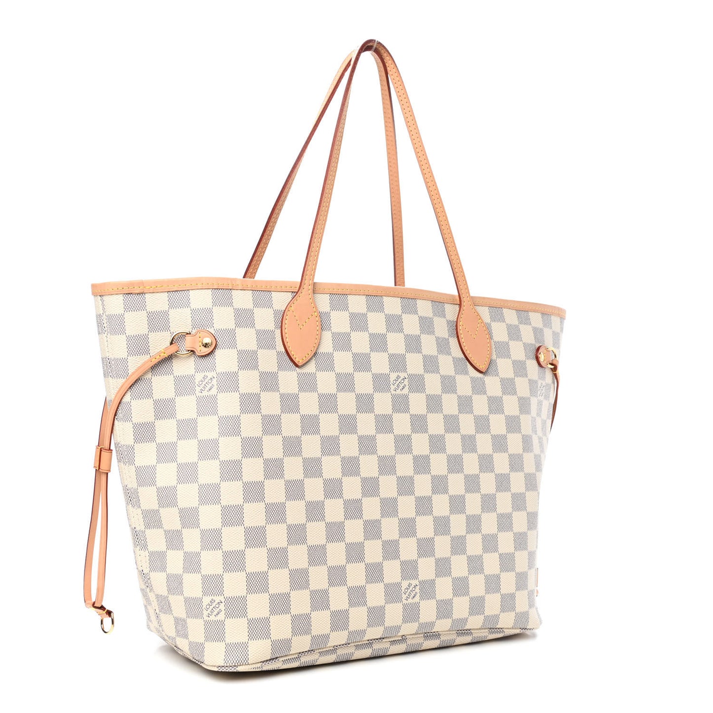 Damier Azur Neo Neverfull MM Rose Ballerine