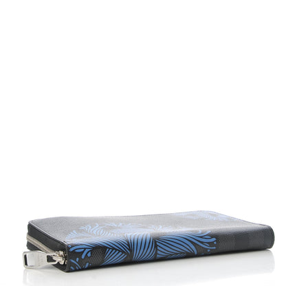 Louis Vuitton Damier Graphite Rope Zippy Organizer Wallet Blue 4 of 7