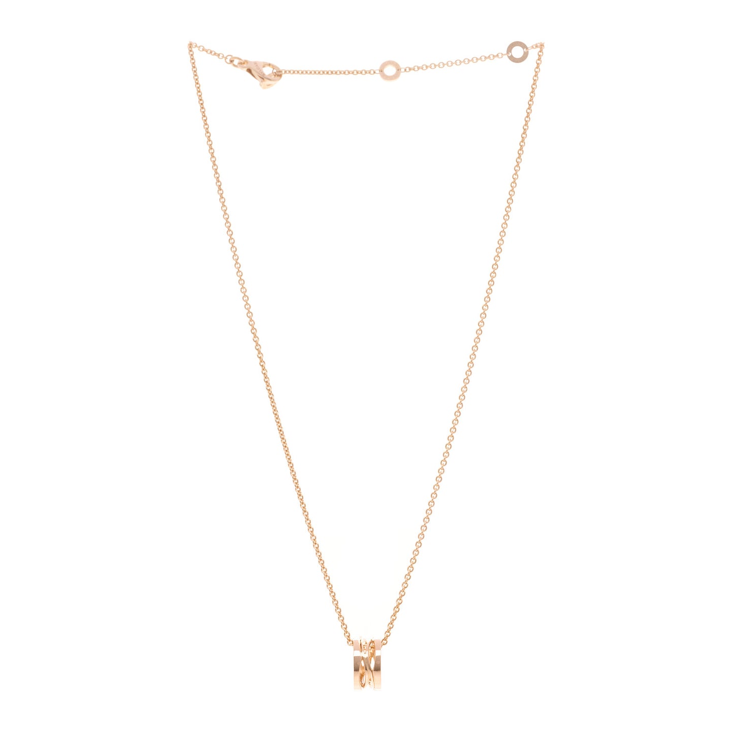 18K Rose Gold B.Zero1 Open Legends Pendant Necklace