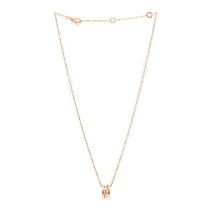 Bulgari 18K Rose Gold B.Zero1 Open Legends Pendant Necklace 3 of 5