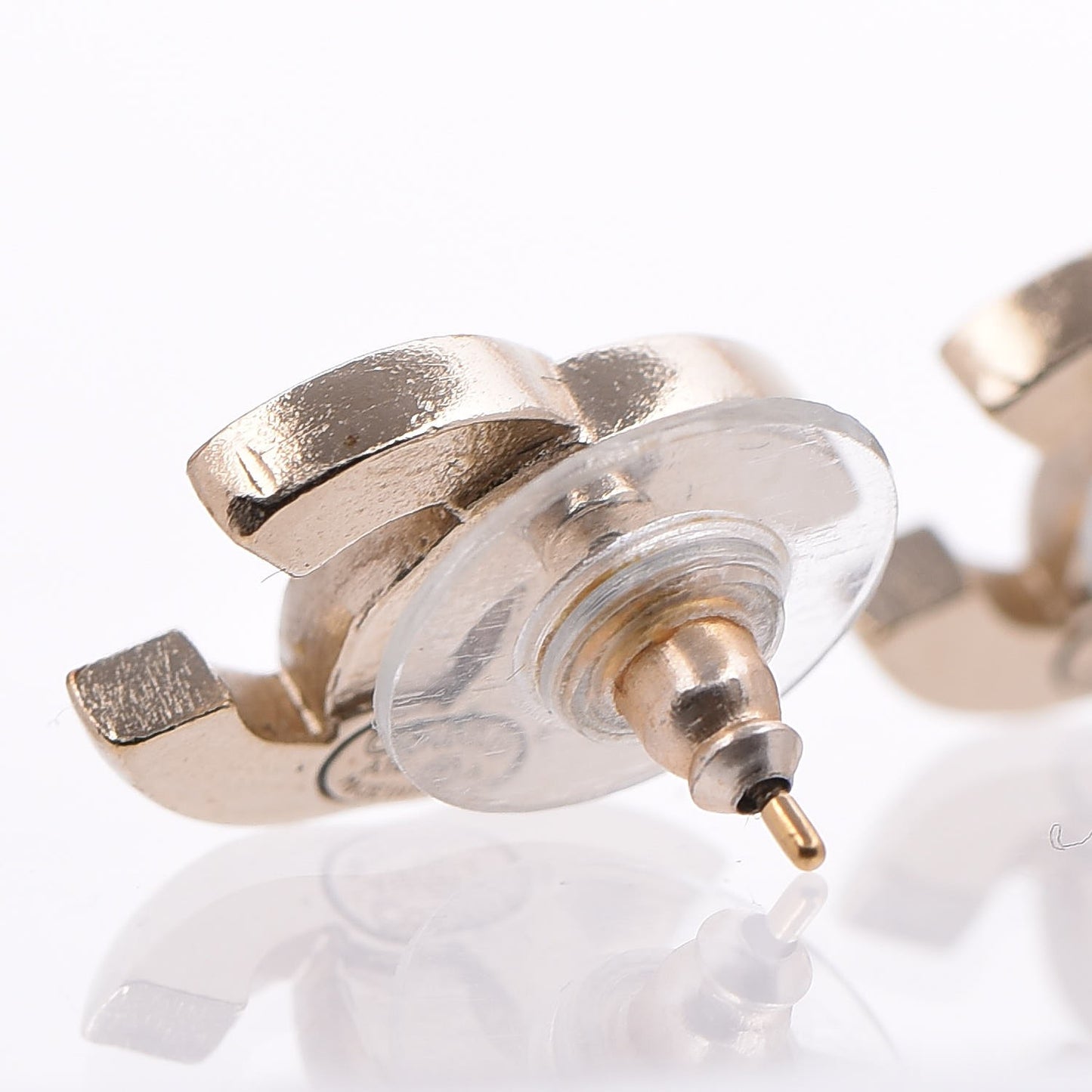 Crystal CC Earrings Gold
