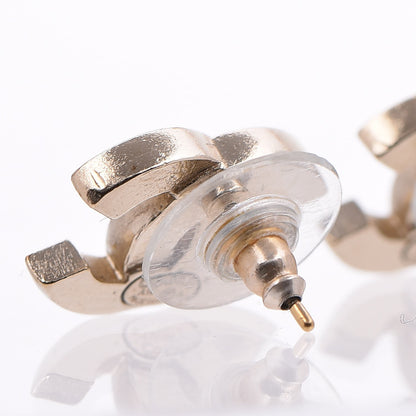 Chanel Crystal CC Earrings Gold 5 of 5