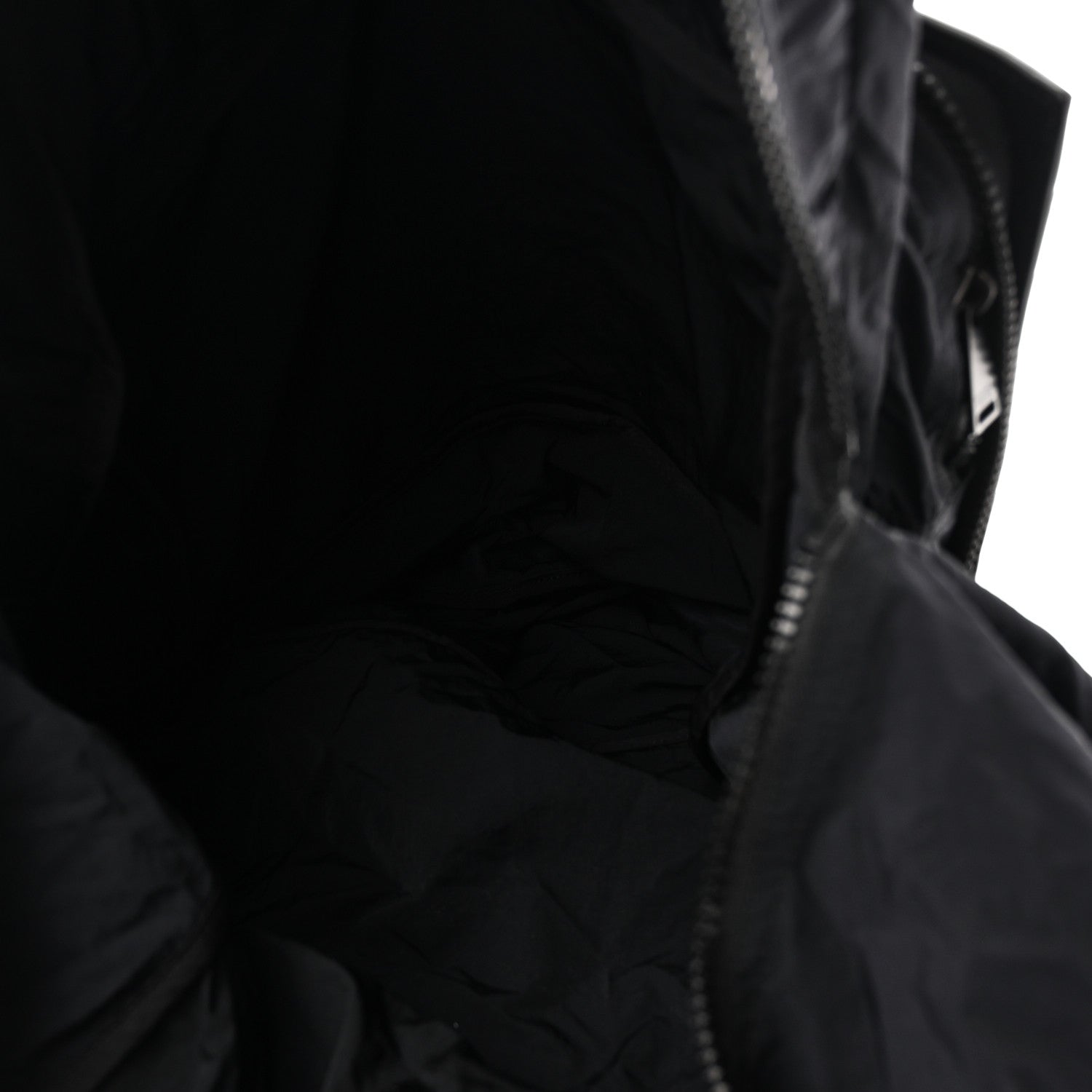 Bottega Veneta Nappa Nylon Intreccio Packable Backpack Black 5 of 10