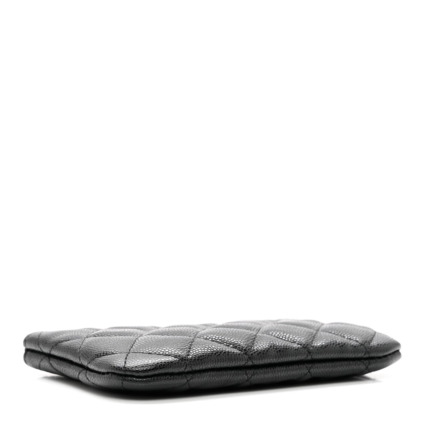 Caviar Quilted Small Cosmetic Case Black