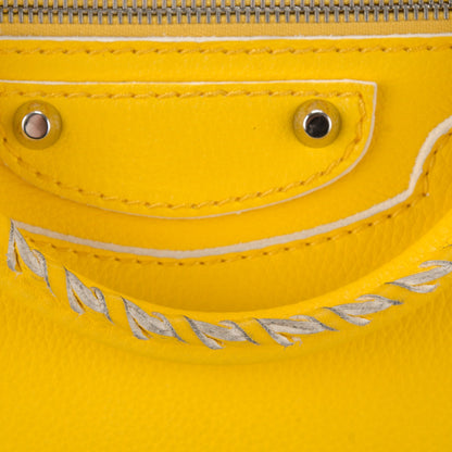 Balenciaga Supple Grained Calfskin Classic Silver Hardware Highlight City Jaune Soleil 8 of 8