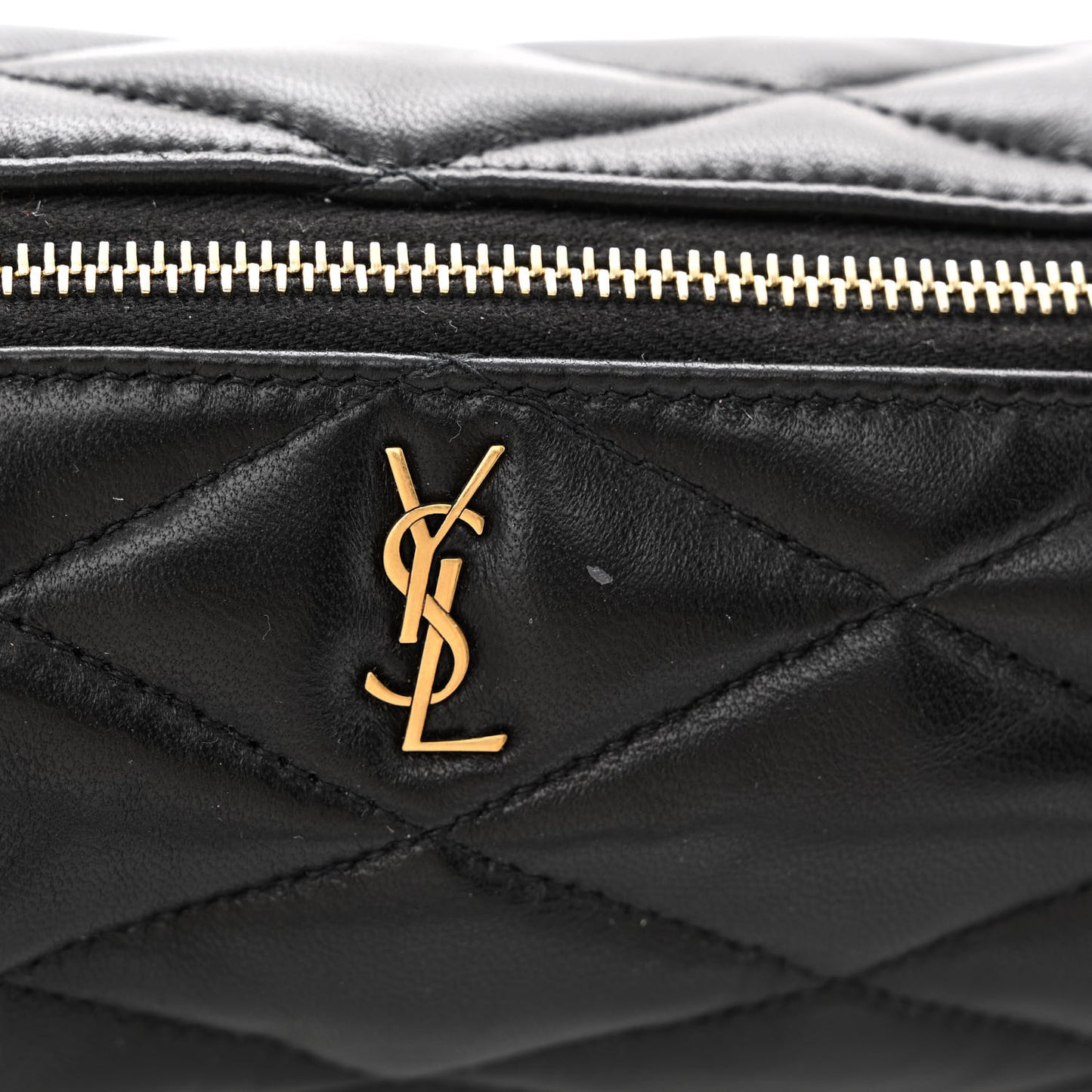 Lambskin Monogram Mini Sade Tube Bag Black