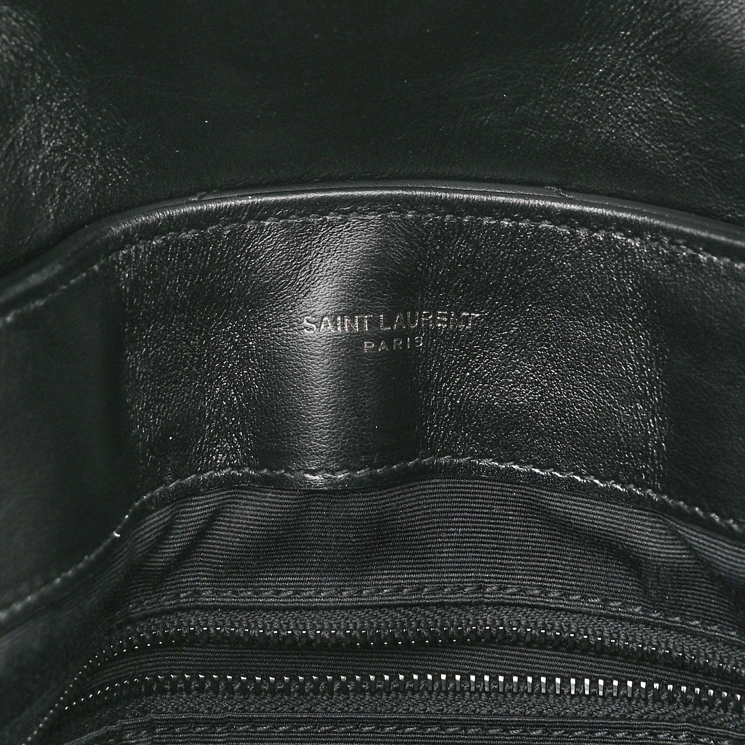 Saint Laurent Calfskin Y Quilted Monogram Monochrome Medium Loulou Chain Satchel Black 6 of 11