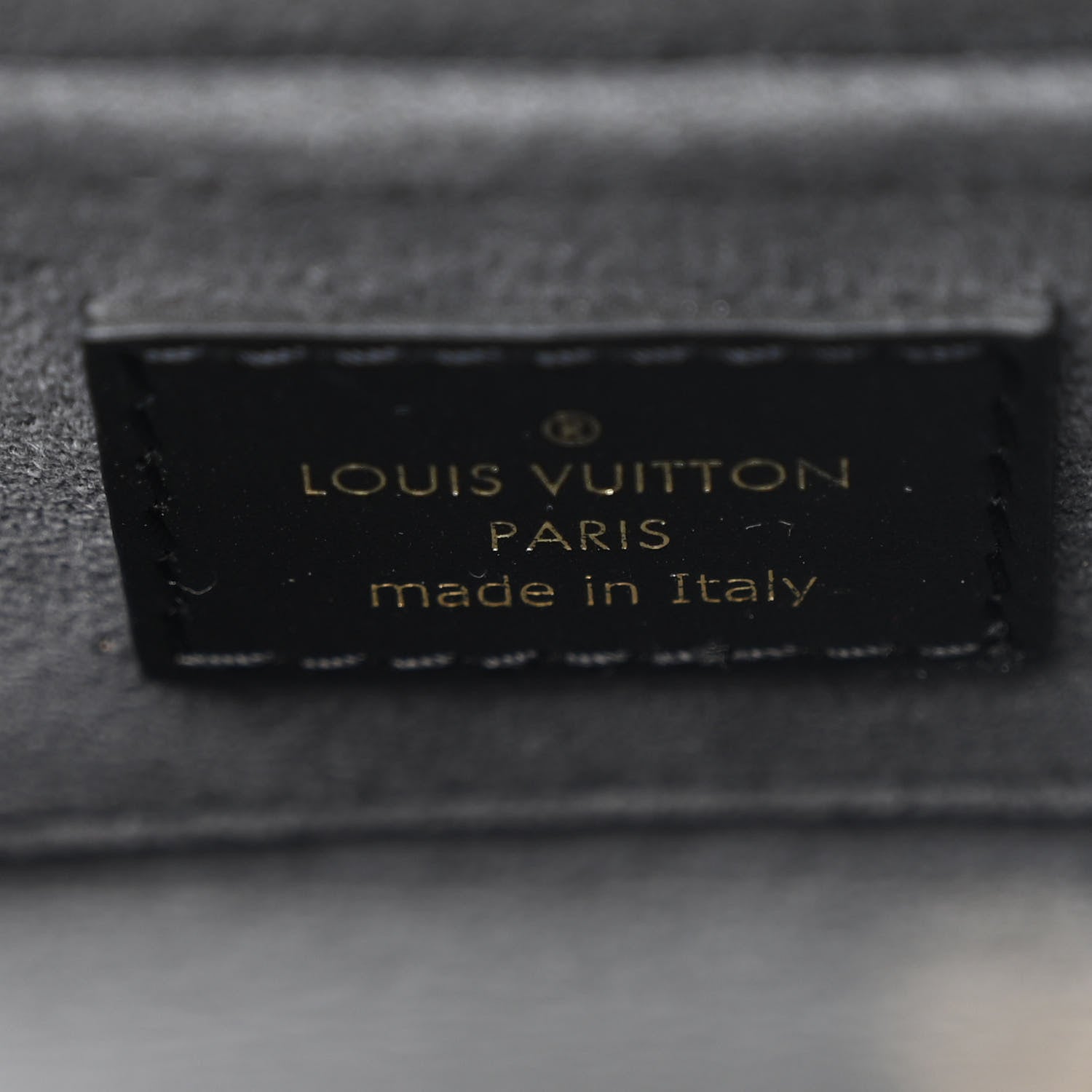 Louis Vuitton Calfskin Nanogram Embossed Clutch Black 1616238
