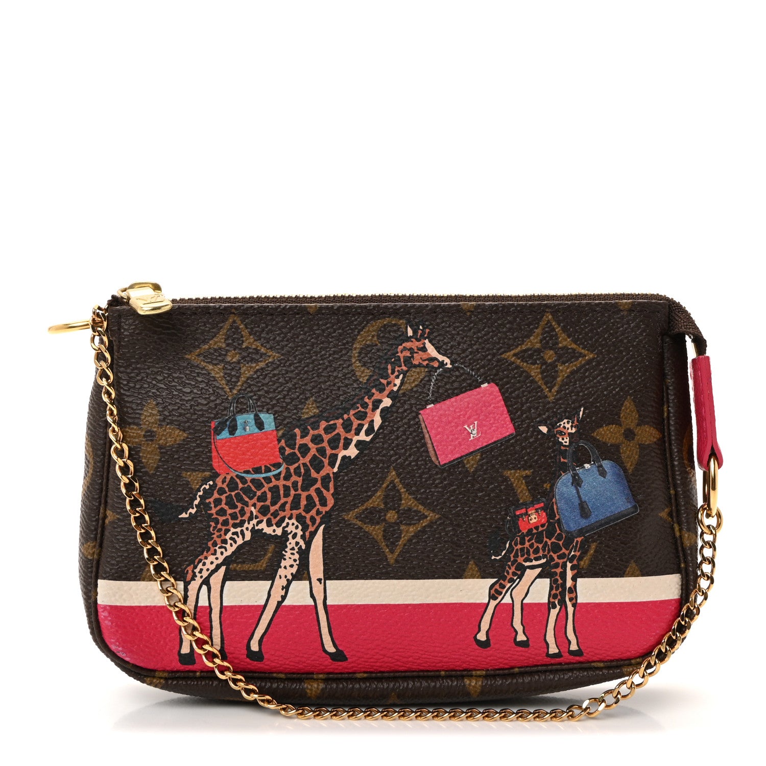 Louis Vuitton Monogram 2017 Christmas Animation Mini Pochette Accessories 1 of 6