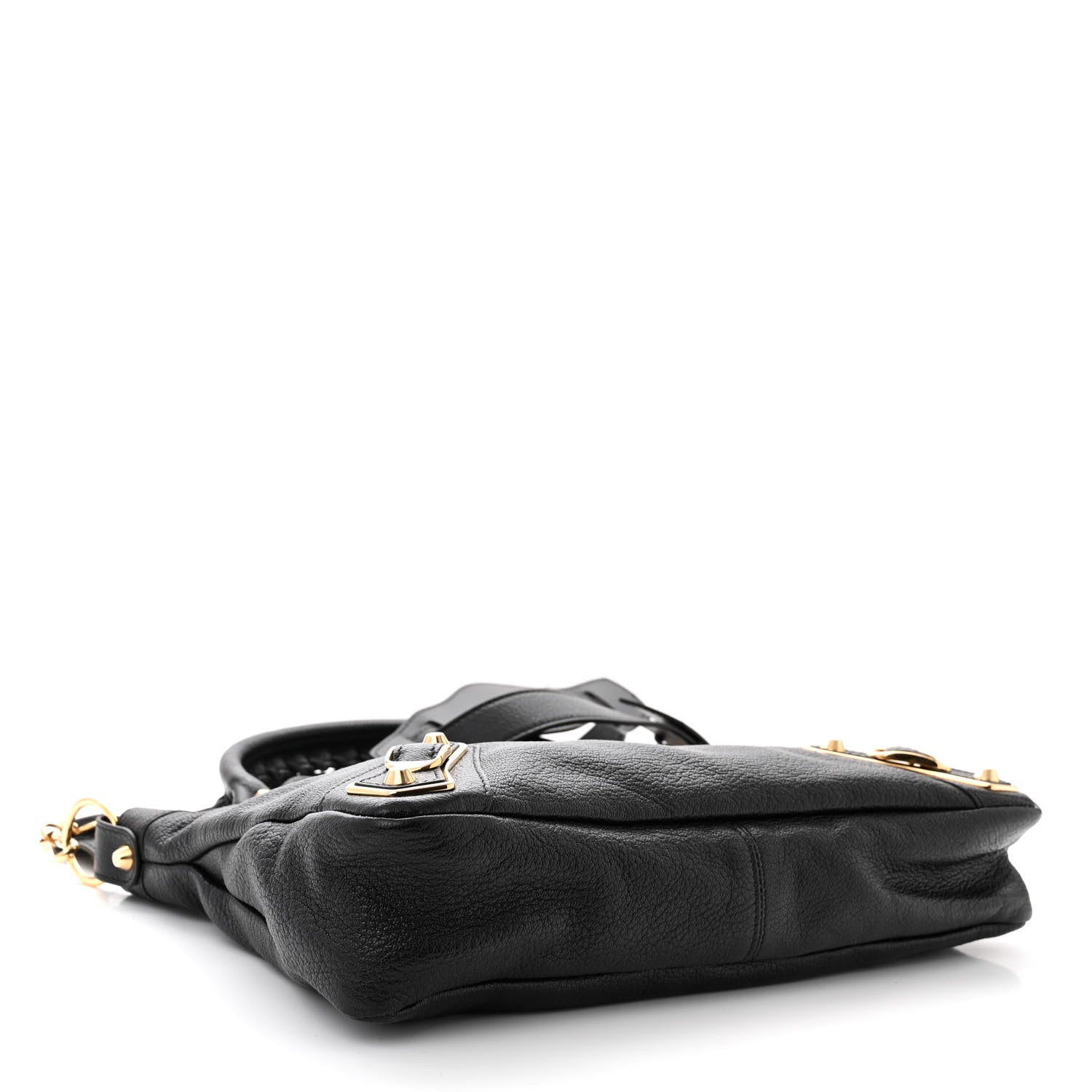 Balenciaga Chevre Gold Metallic Edge Hardware Town Black 4 of 10