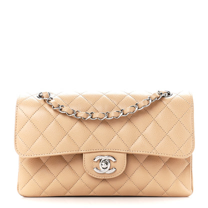 Chanel Caviar Quilted Small Double Flap Beige 1 of 11