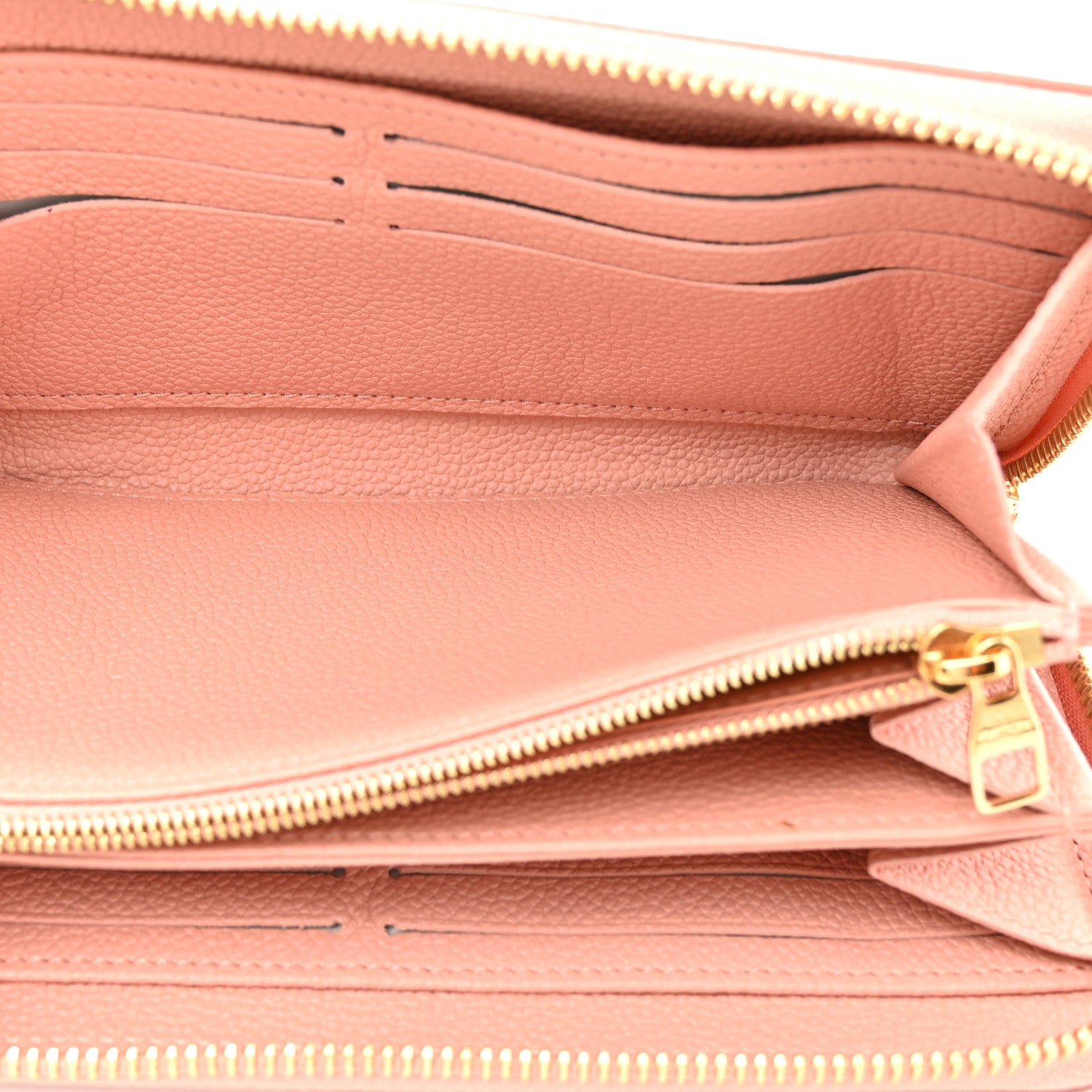 Louis Vuitton Empreinte Monogram Giant Zippy Wallet Rose Trianon Creme 6 of 9