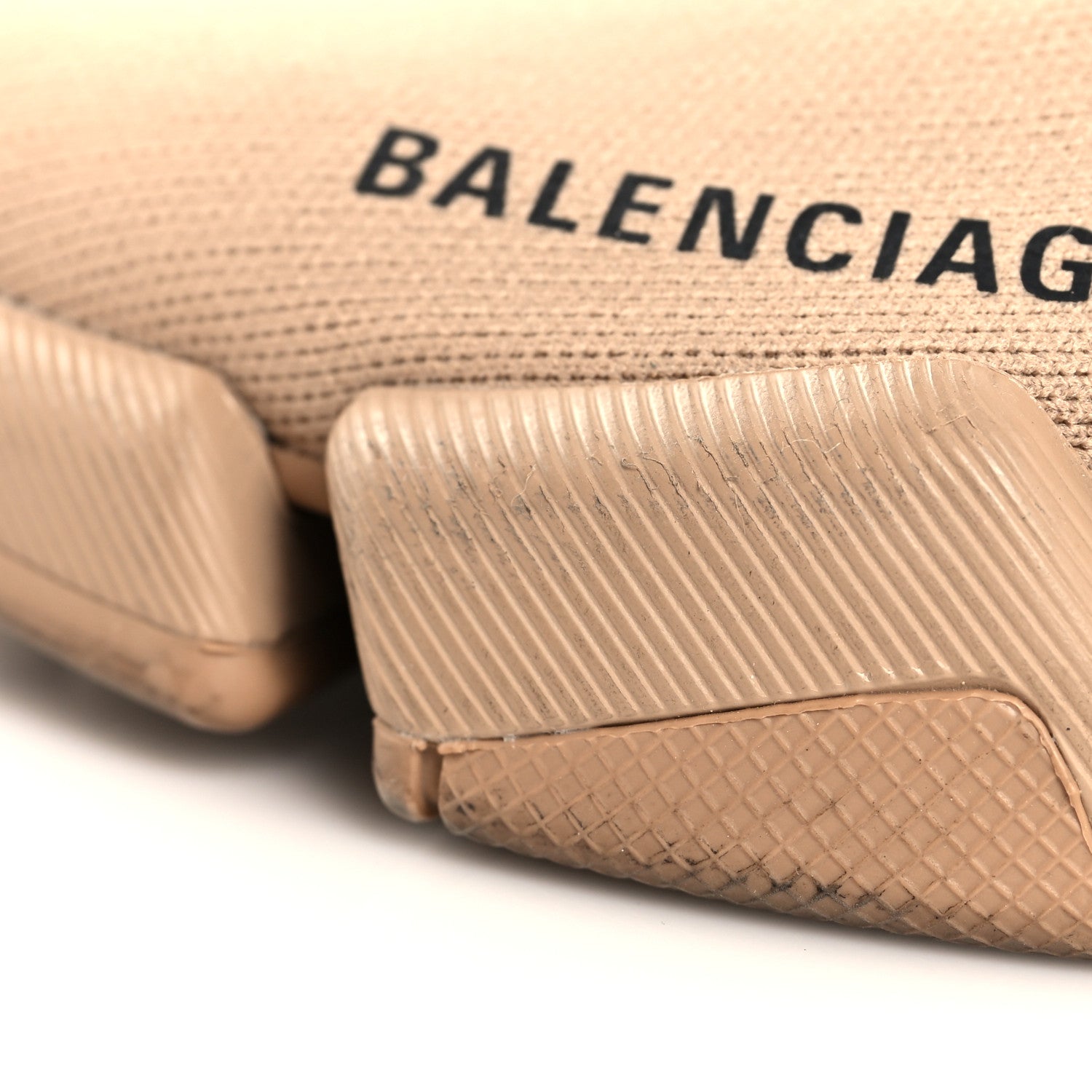 Balenciaga Technical 3D Recycled Knit Womens Speed 2.0 Sneakers 38 Monocolor Beige 9 of 10