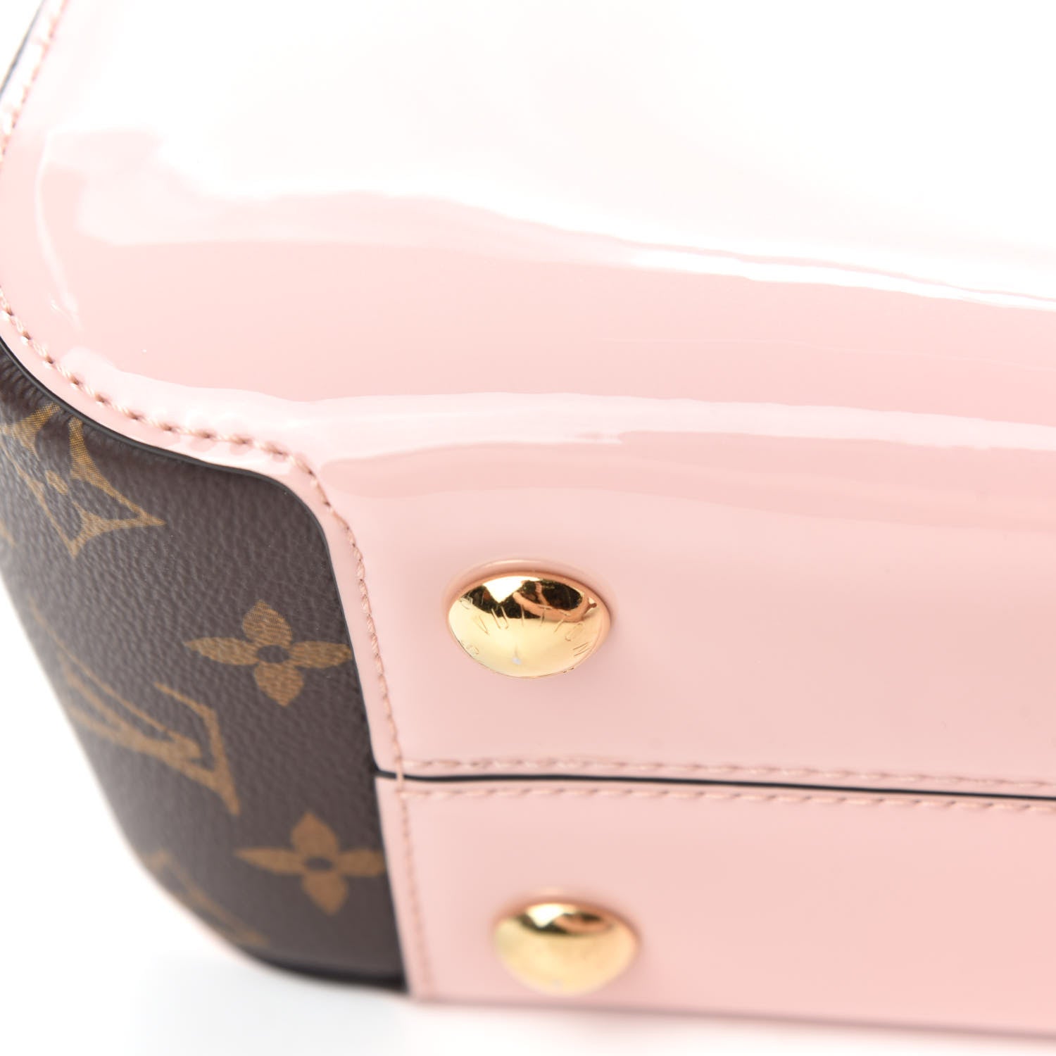 Louis Vuitton Patent Calfskin Monogram Cherrywood PM Rose Ballerine 8 of 13