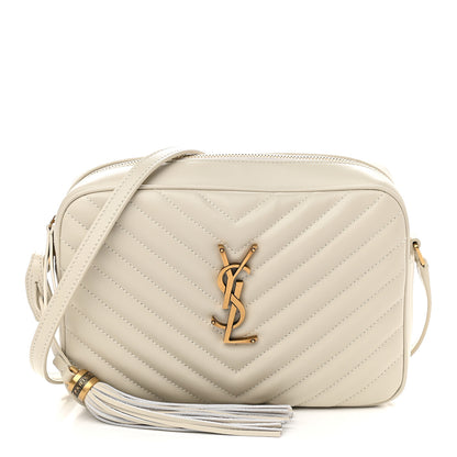 Saint Laurent Calfskin Matelasse Monogram Lou Camera Bag Crema Soft 1 of 8