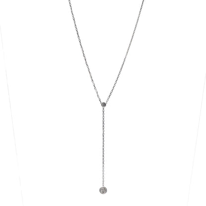 Cartier 18K White Gold LOVE Drop Necklace 1 of 7