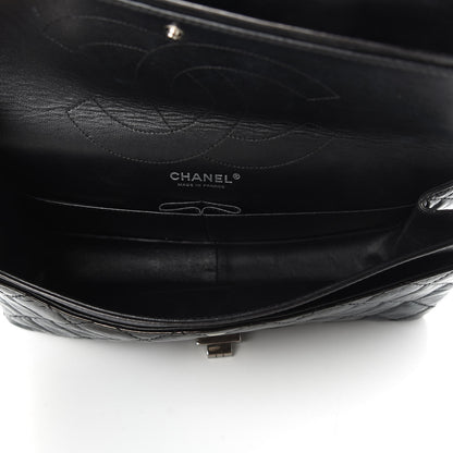 Chanel Glazed Aged Calfskin Quilted 2.55 Reissue 227 Flap Black 5 of 11