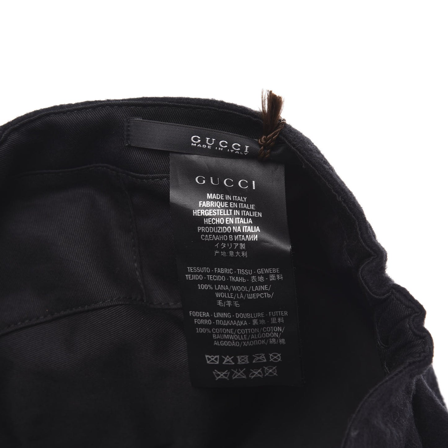 Wool Military Badges Cap M Black