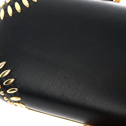 Alexander McQueen Nappa Studded Skull Box Clutch Black 11 of 13