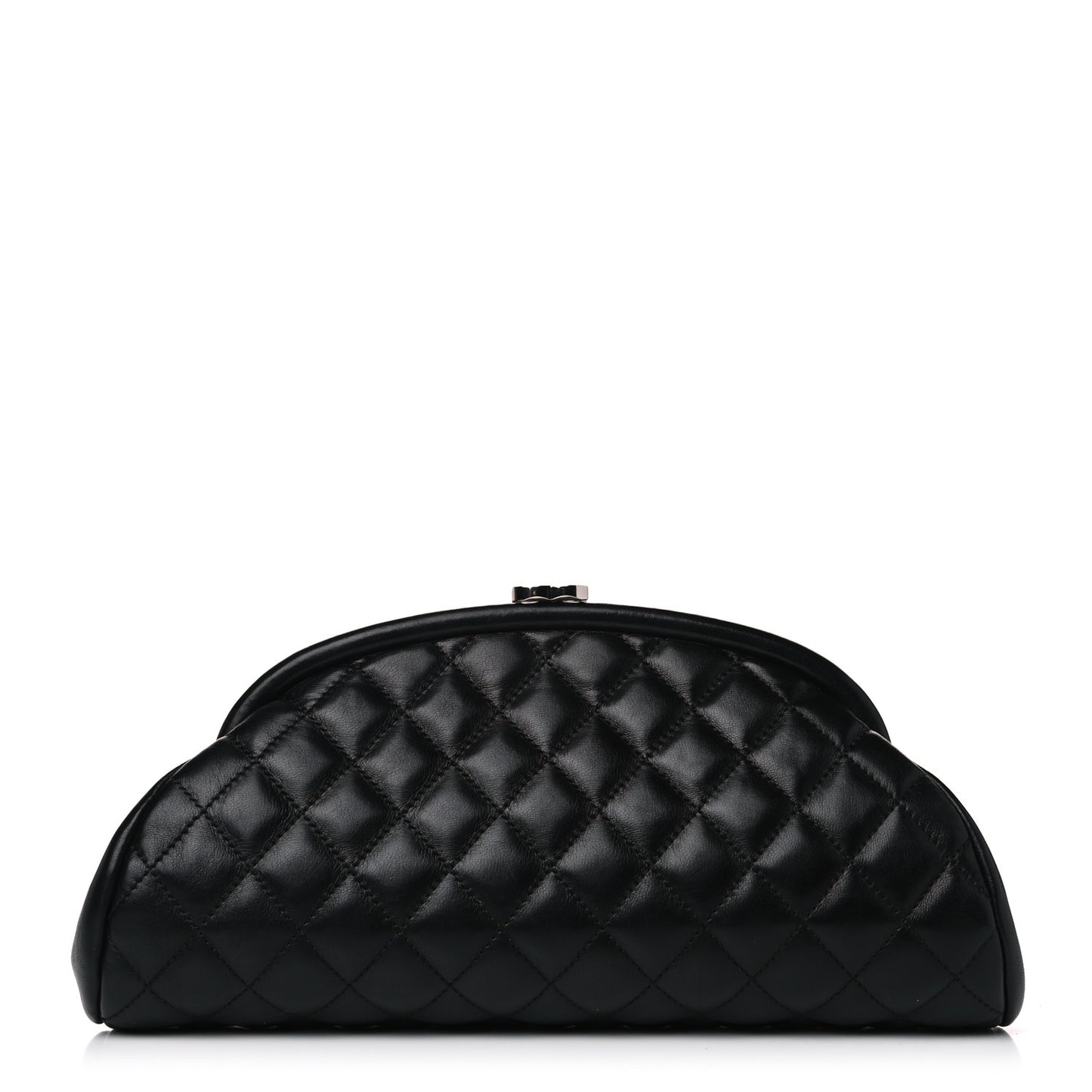 Lambskin Quilted Timeless Clutch Black
