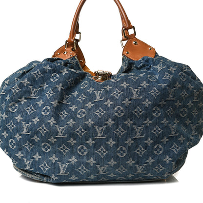 Louis Vuitton Denim Mahina XL Blue 7 of 21