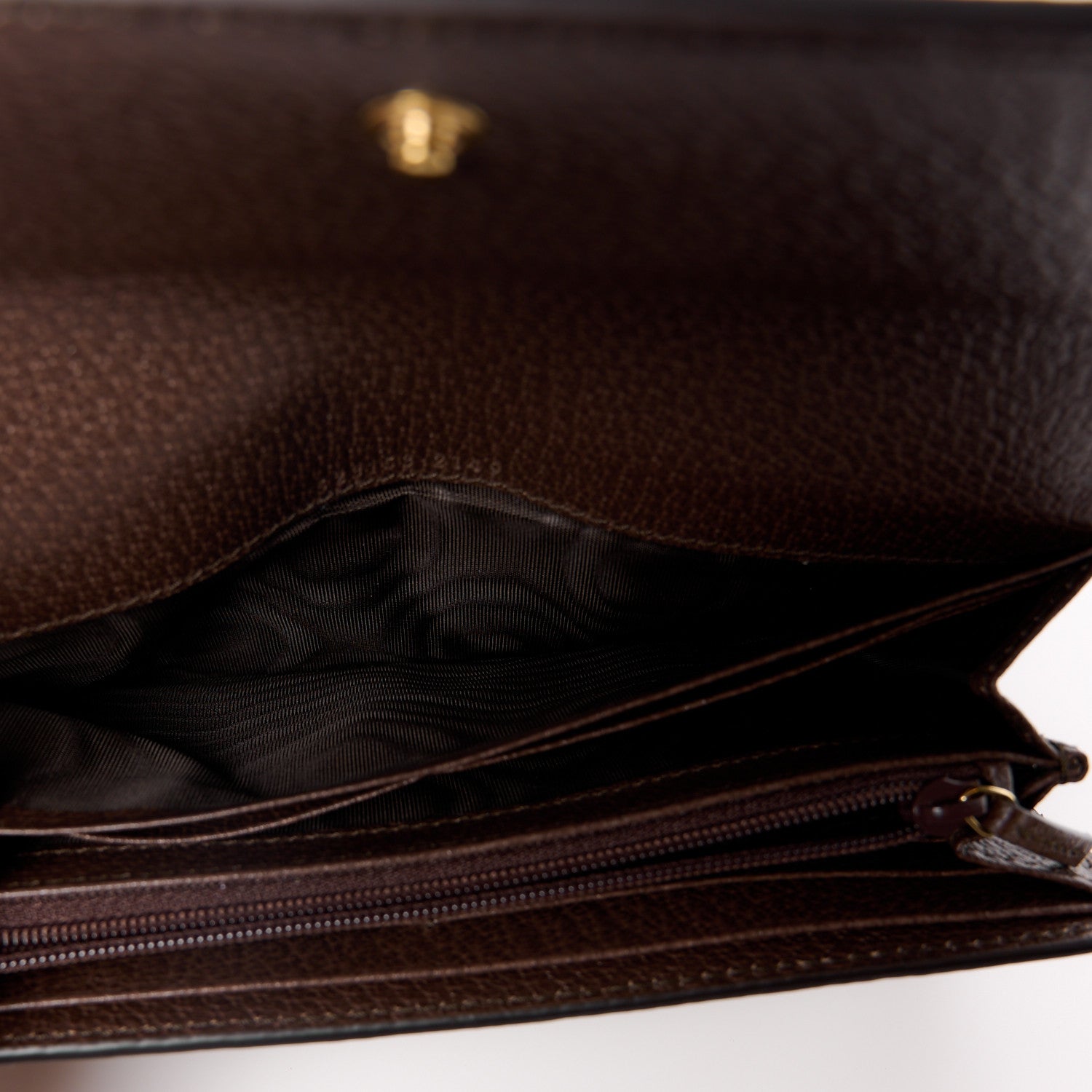 Gucci GG Supreme Monogram Web Ophidia Continental Wallet Brown 11 of 12