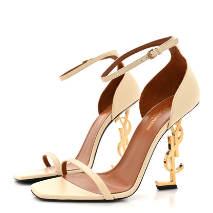 Saint Laurent Calfskin 110 Opyum Sandals  39 Real Beige 4 of 12
