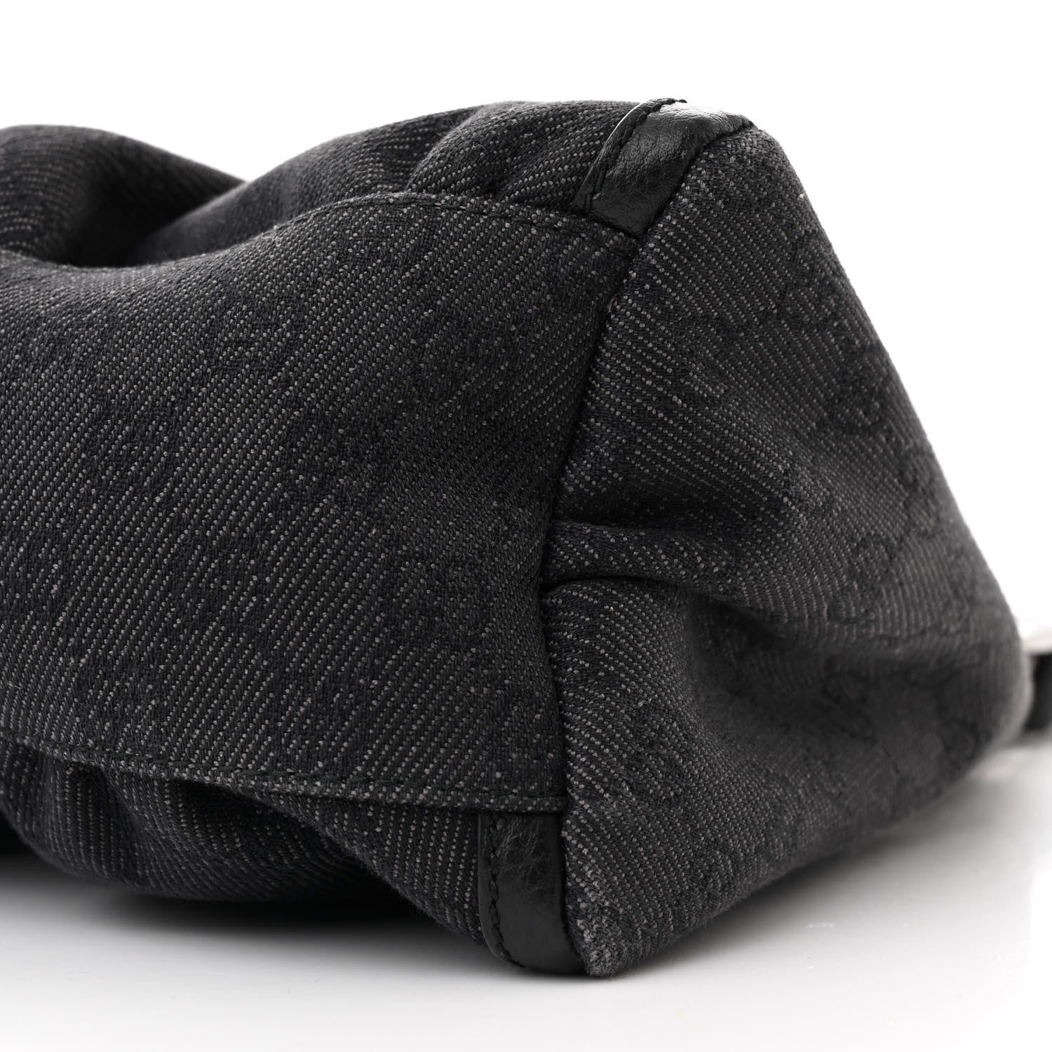 Gucci Monogram Medium D Gold Ring Hobo Black 10 of 10