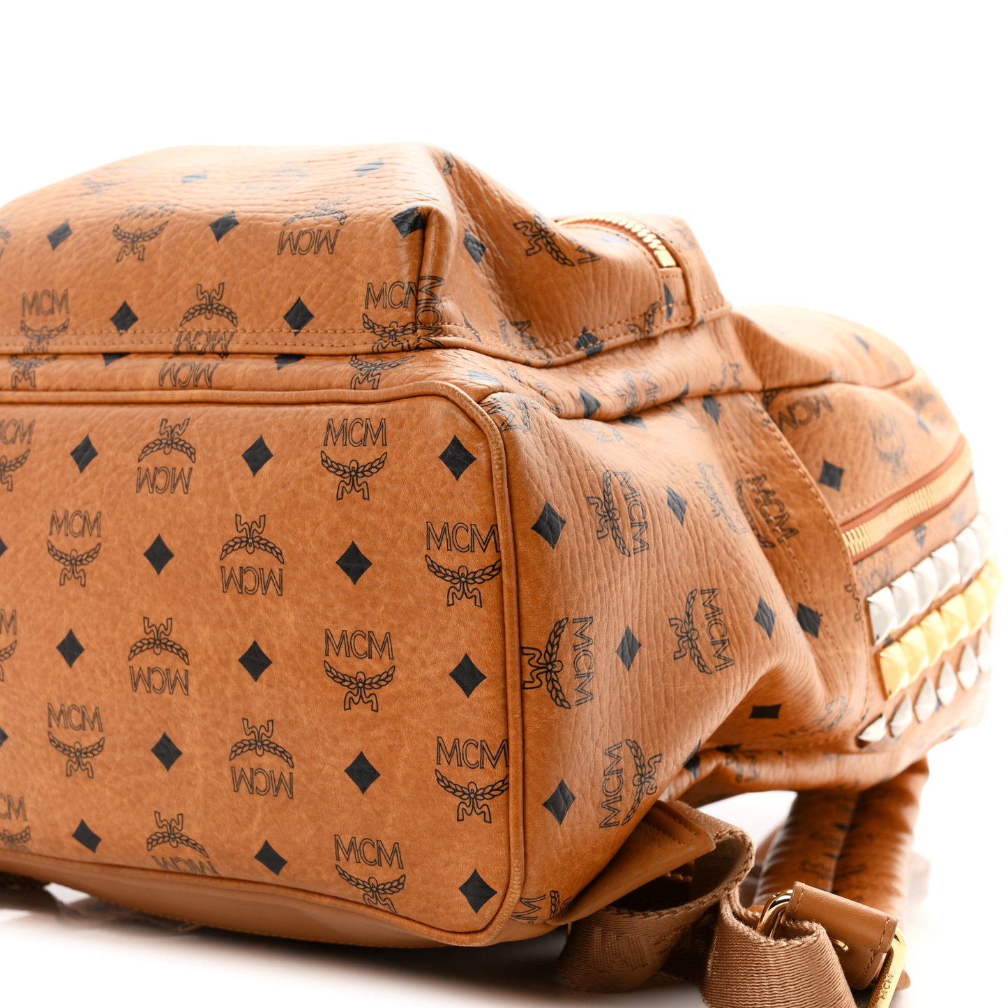 Visetos Crown Stud Medium Stark Backpack Cognac