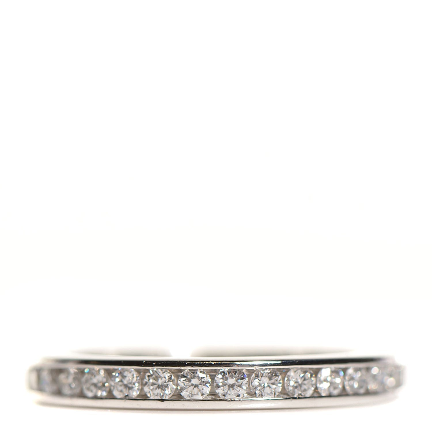 Tiffany Platinum Diamond 2mm Wedding Band 5 1 of 5