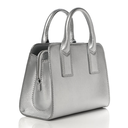 Marc Jacobs Metallic Saffiano Big Shot Tote Silver 2 of 12