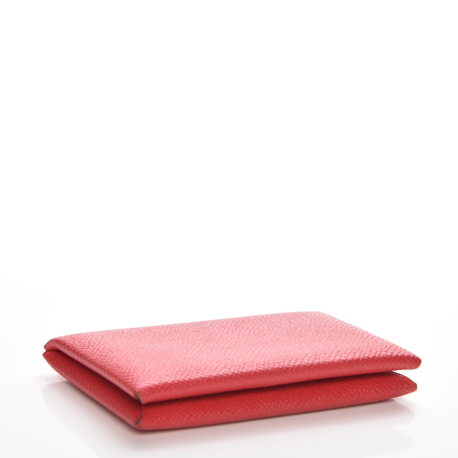 Hermes Epsom Calvi Card Case Rouge Casaque 4 of 7