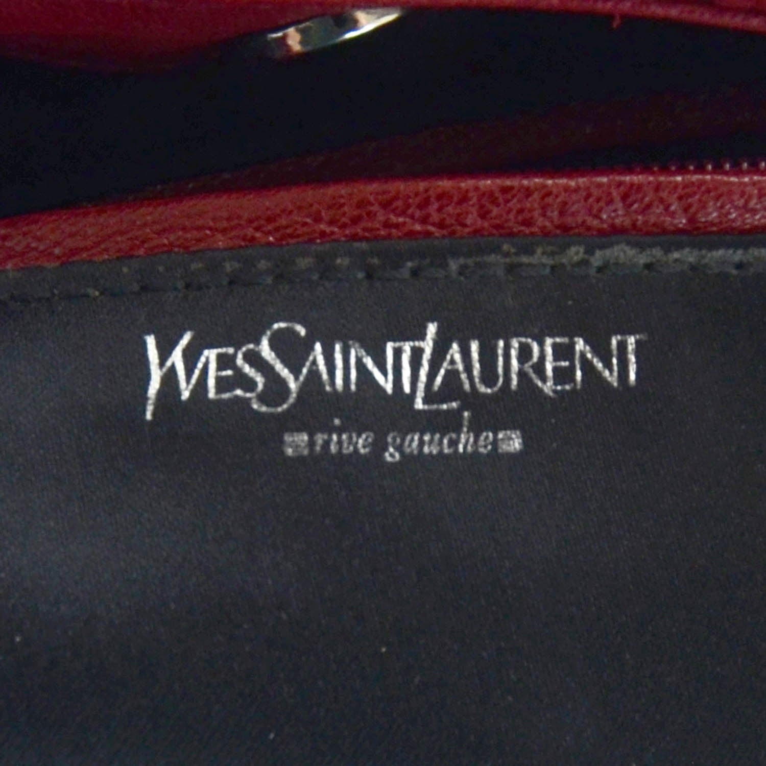 Saint Laurent Lambskin Pleated Mombasa Hobo Red 5 of 8