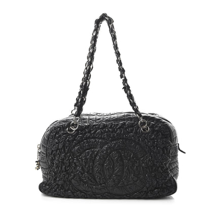 Chanel Lambskin Astrakan Bowler Black 1 of 10