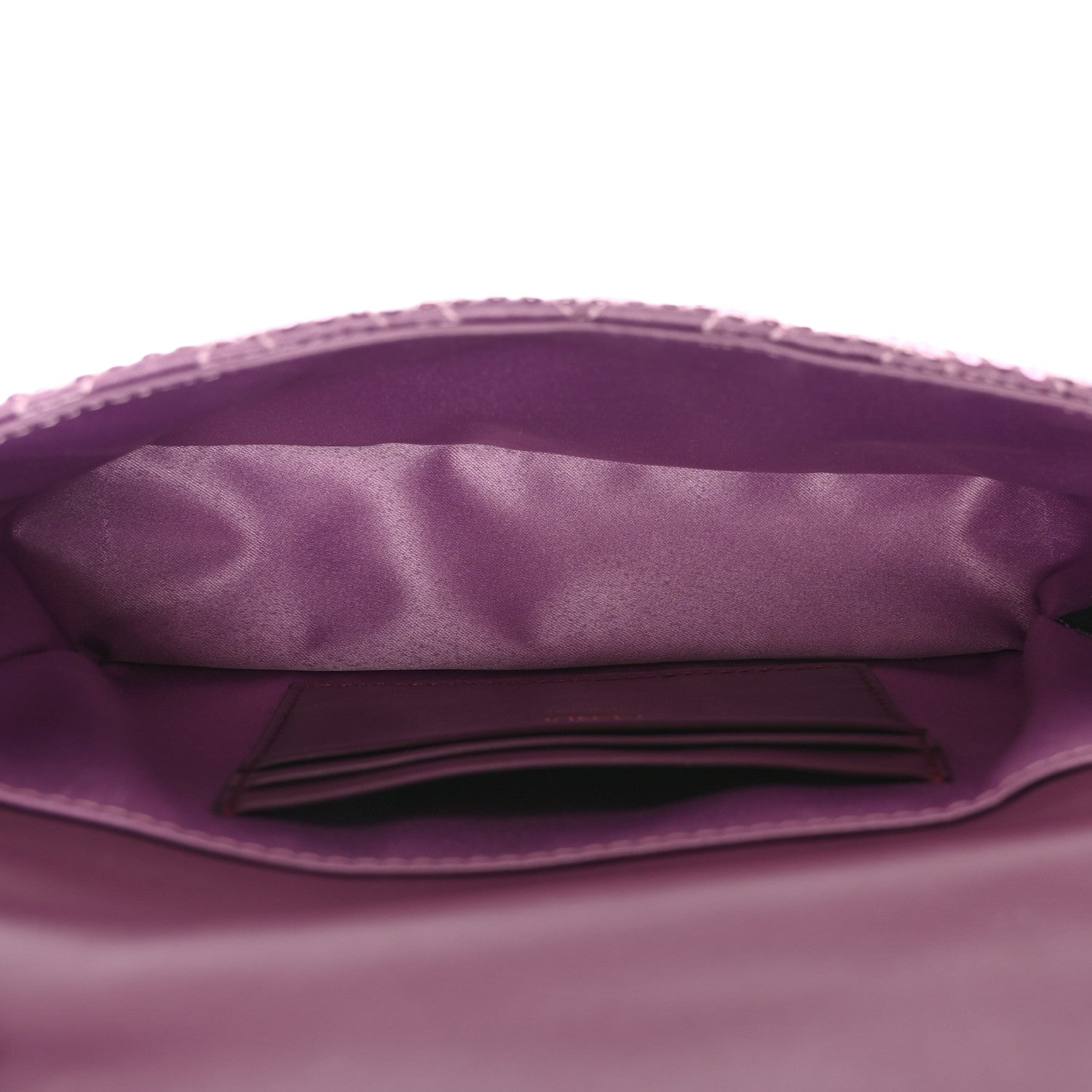 Fendi Ricamo Sequin Paillettes Vitello Grace FF Mini Baguette Rosa