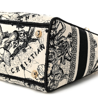 Christian Dior Canvas Embroidered Zodiac Toile De Jouy Medium Lady D-Lite Latte 9 of 9