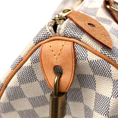 Louis Vuitton Damier Azur Speedy 30 18 of 19