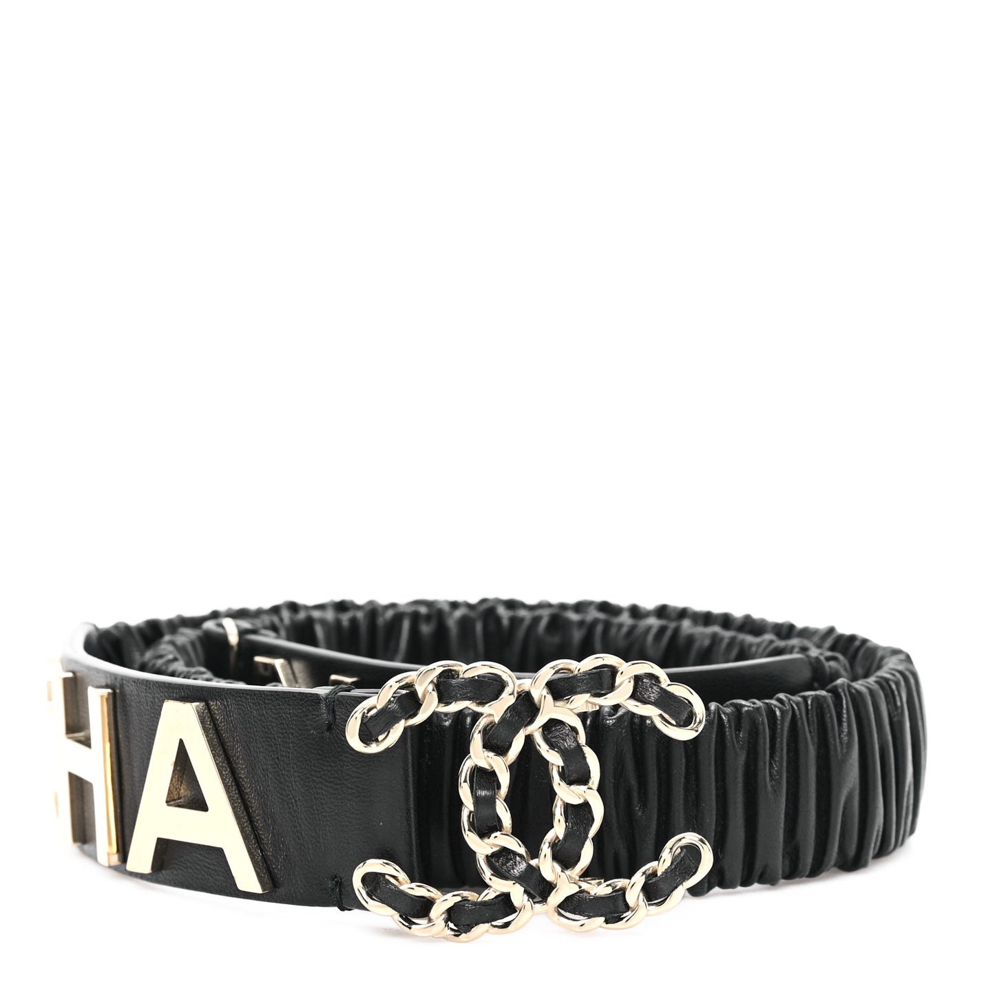 Lambskin Logo Belt 85 34 Black