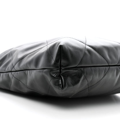 Chanel Shiny Calfskin Quilted Chanel 22 Black 9 of 12