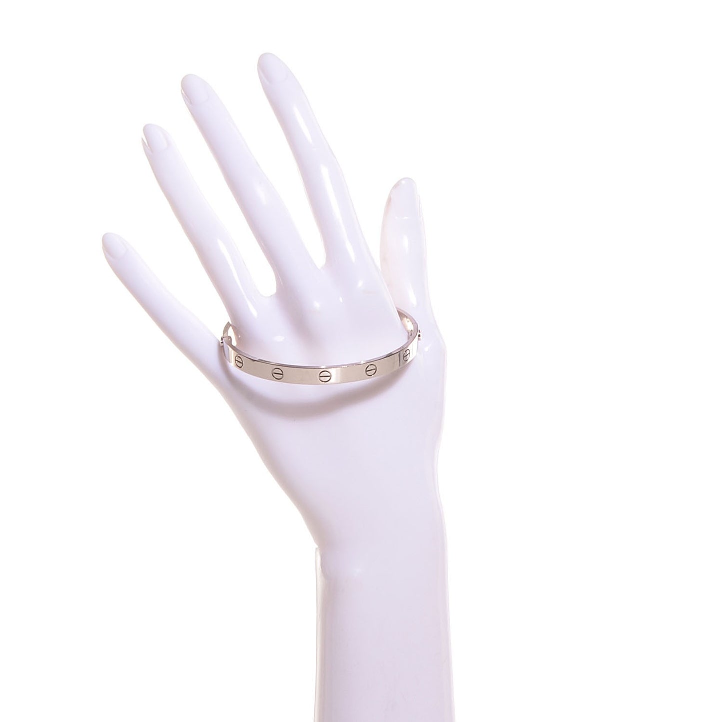 18K White Gold LOVE Bracelet 19