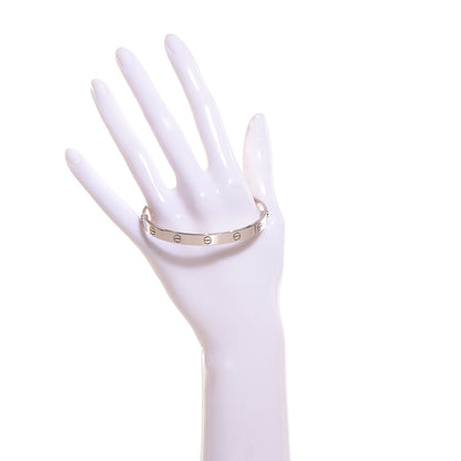 Cartier 18K White Gold LOVE Bracelet 19 2 of 6