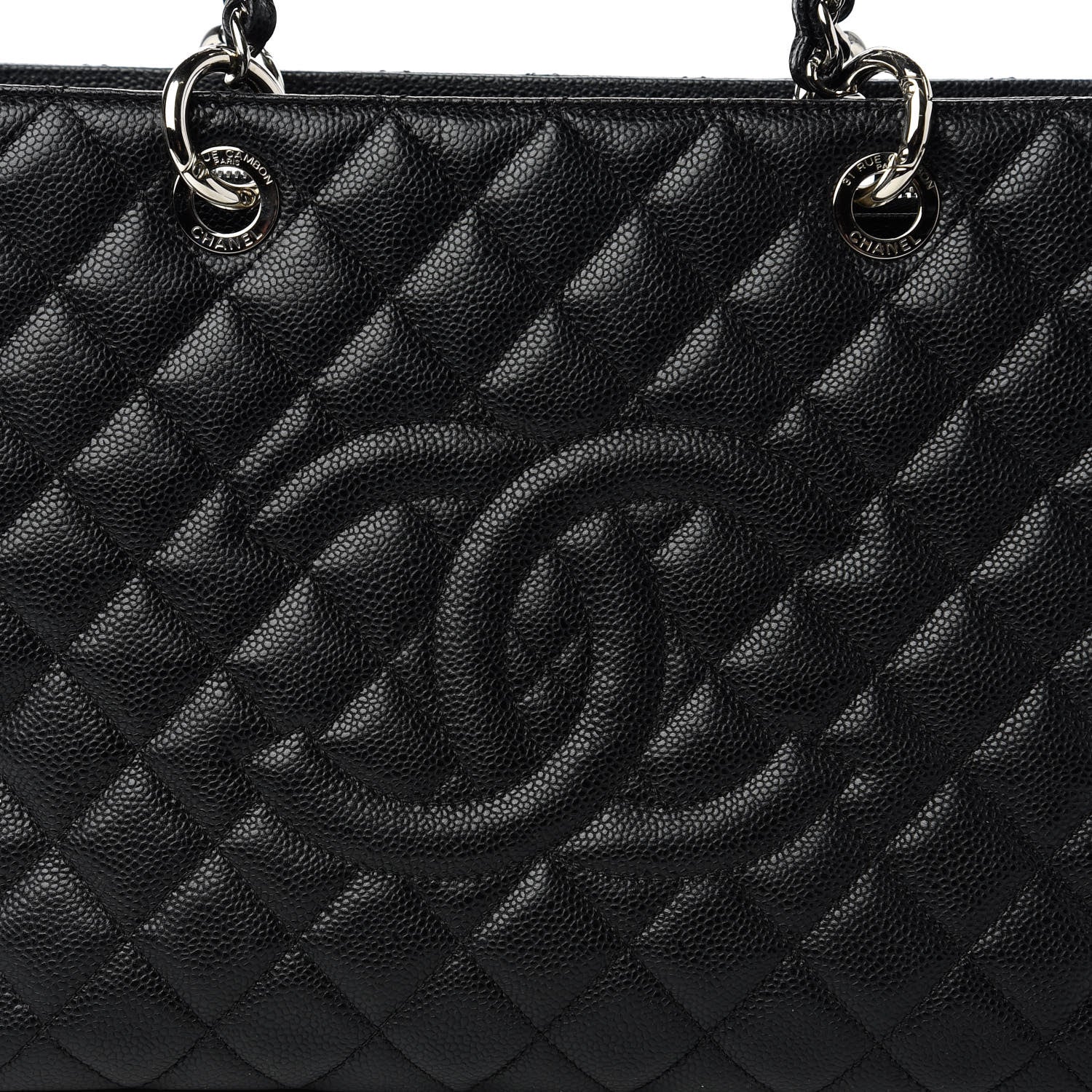 Chanel Caviar Quilted Grand Shopping Tote GST Black 10 of 14