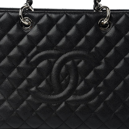 Chanel Caviar Quilted Grand Shopping Tote GST Black 10 of 14