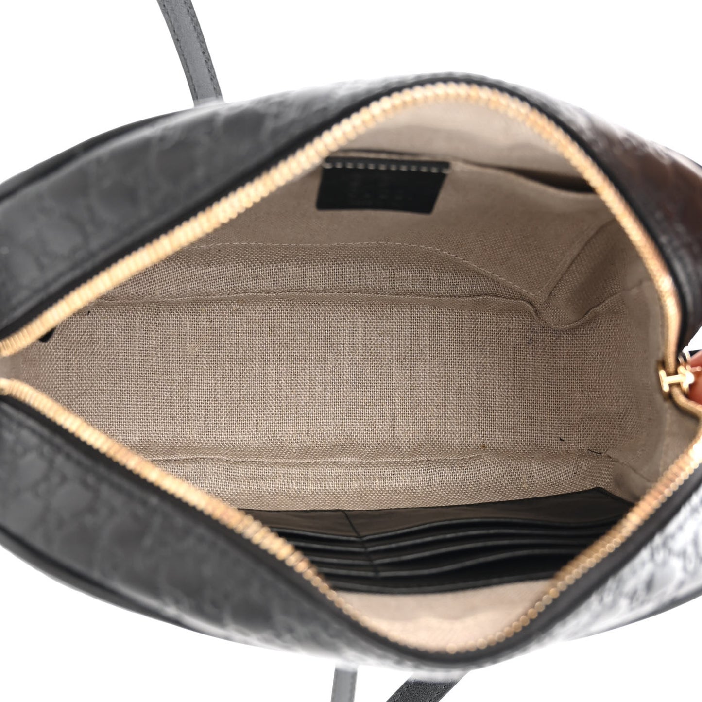 Microguccissima Mini Bree Messenger Bag Black