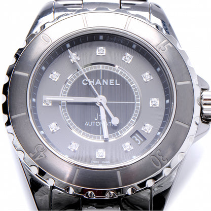 Chanel Titanium Ceramic Diamond 38mm J12 Automatic Watch 3 of 7