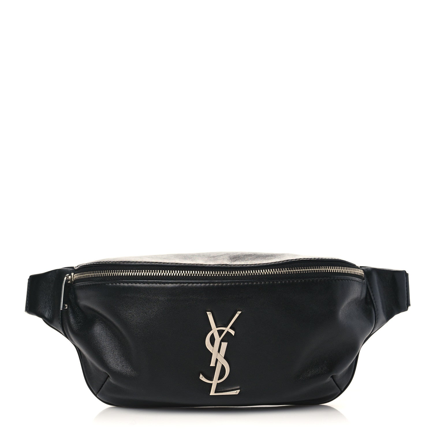 Saint Laurent Calfskin Monogram Belt Bag Black 1 of 7